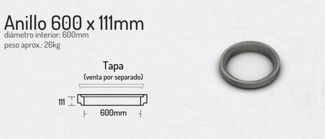 Anillo 600x111mm