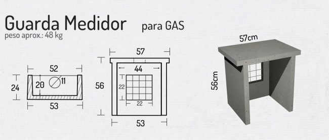 Guarda Medidor para Gas