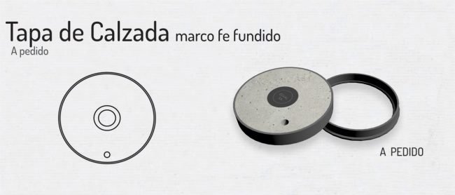 Tapa de Calzada con logo