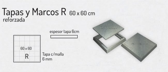 Tapas y Marcos R 60x60cm